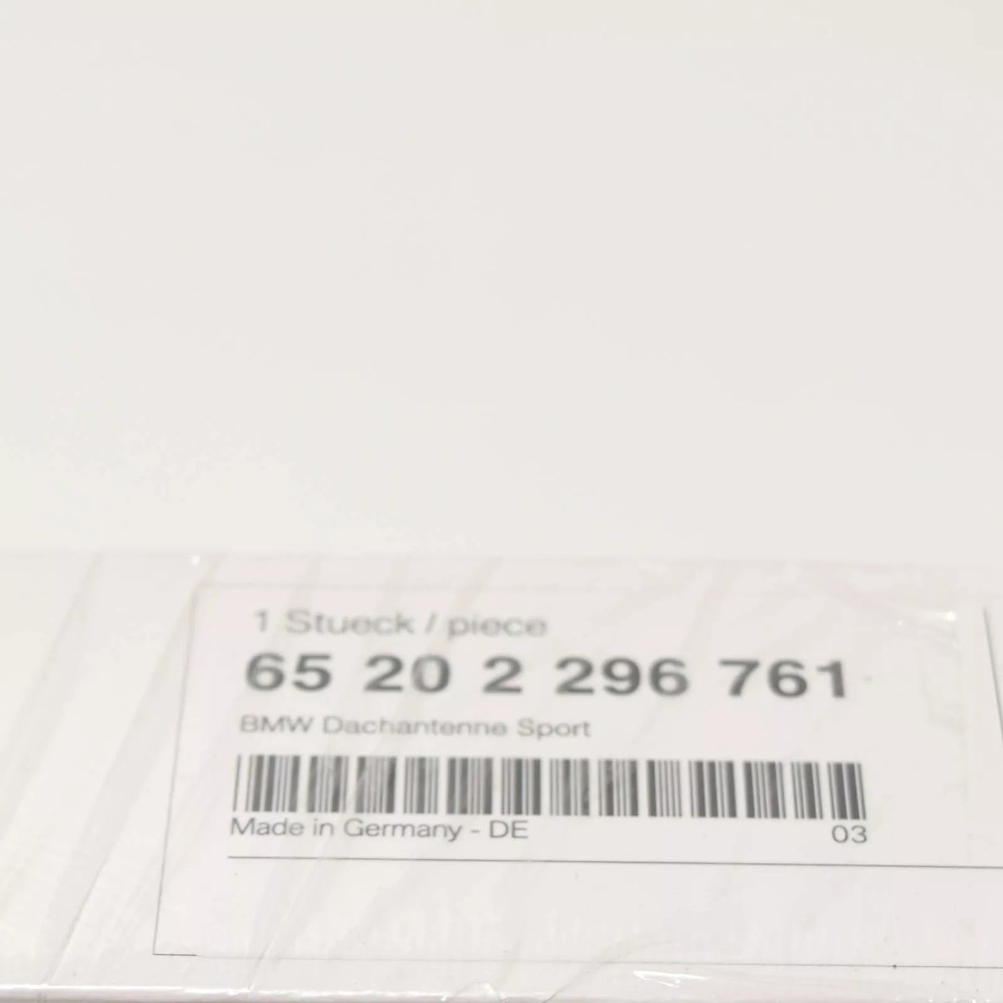 NEW BMW 1 E81 SHORT ROD SPORT BLACK ANTENNA 65202296761 ORIGINAL