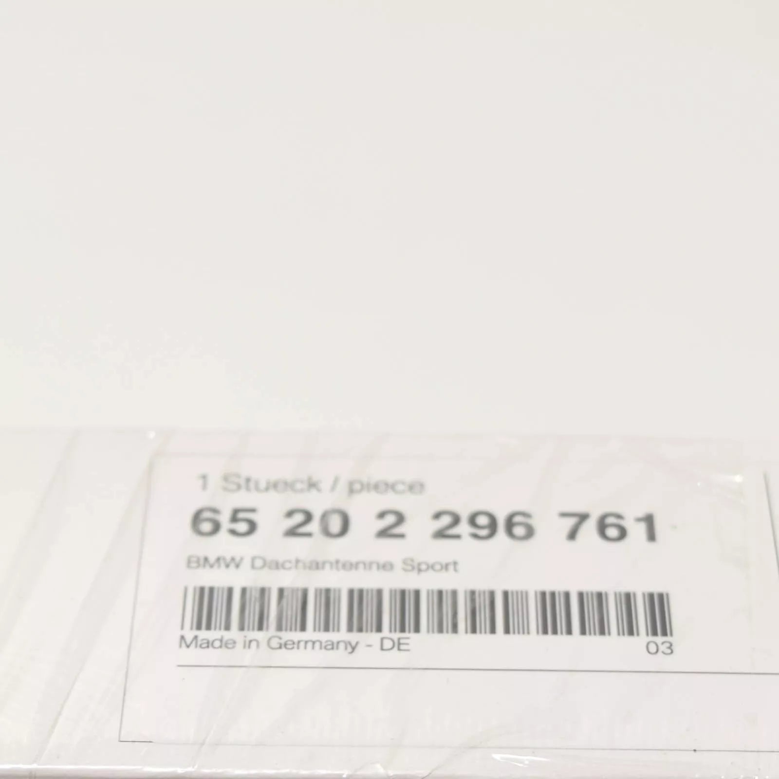 NEW BMW 1 E81 SHORT ROD SPORT BLACK ANTENNA 65202296761 ORIGINAL