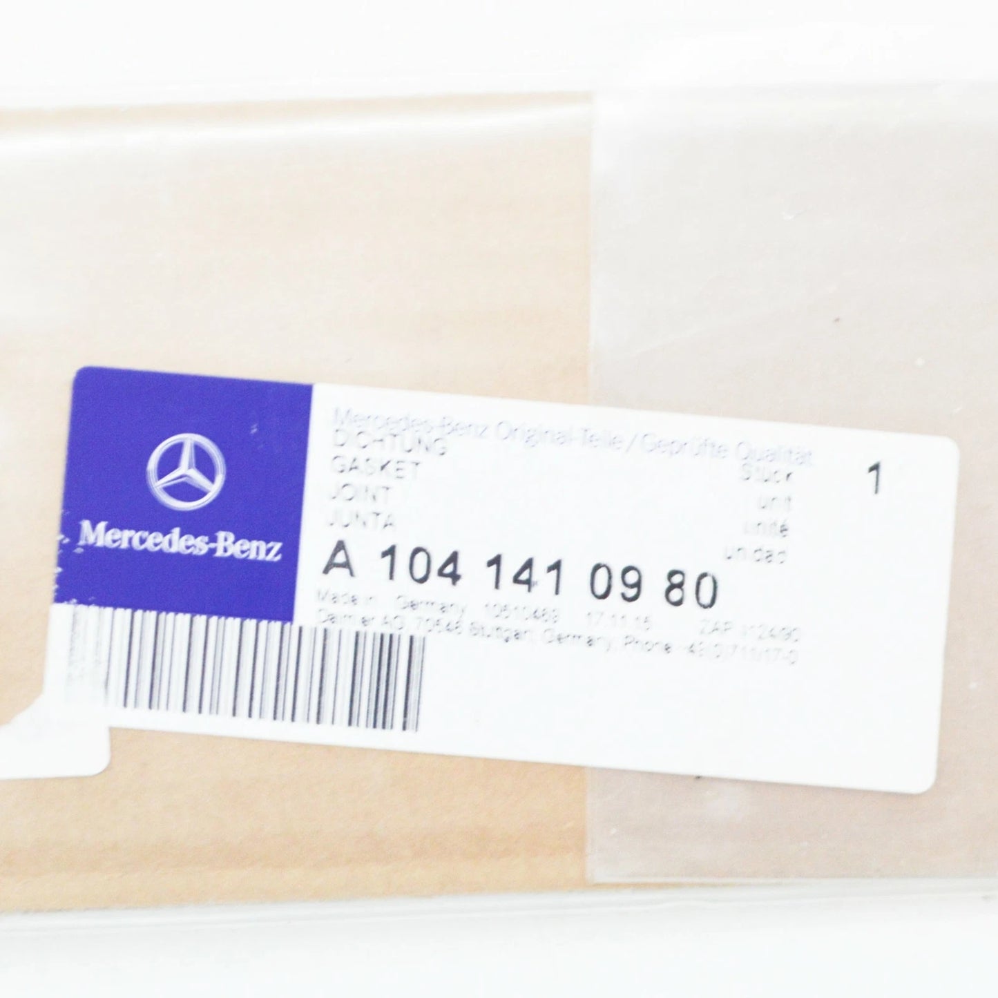 NEW MERCEDES-BENZ S W140 ENGINE INTAKE MANUIFOLD GASKET SEAL A1041410980