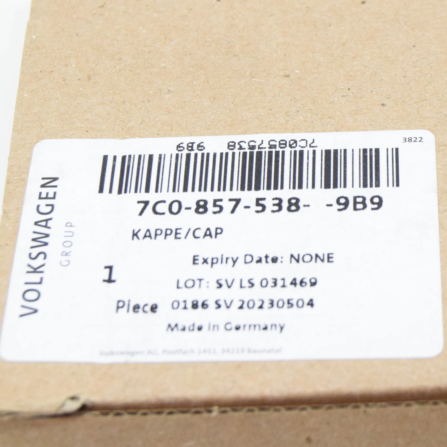 NEW VOLKSWAGEN CRAFTER SZ FRONT RIGHT WING MIRROR TRIM 7C08575389B9 ORIGINAL