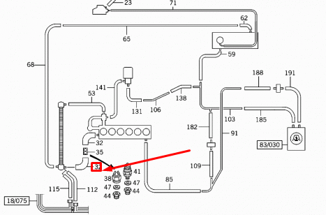 NEW MERCEDES-BENZ G-CLASS W463 RADIATOR TOP HOSE A4635015882 ORIGINAL