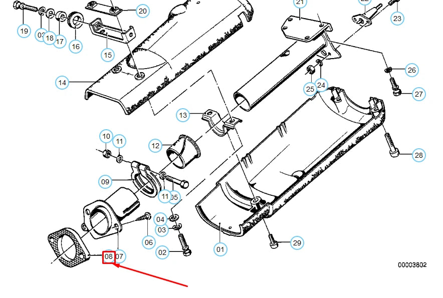 NEW BMW 3 E30 STEERING COLUMN GASKET 32311112686 1112686 ORIGINAL