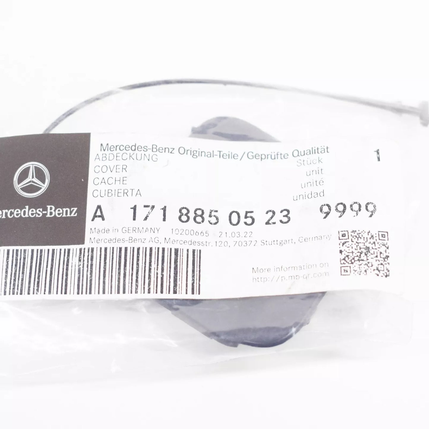 NEW MERCEDES-BENZ SLK R171 REAR BUMPER TOW EYE COVER A17188505239999 ORIGINAL