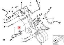 new bmw 540i 740i x5 z8 upper engine timing cover gasket 11141435023 1435023