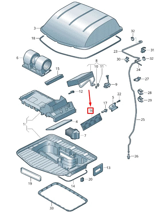 NEW VW CRAFTER 2F MK1 ROOF AC TEMPERATURE REGULATING FLAP 2E0819323
