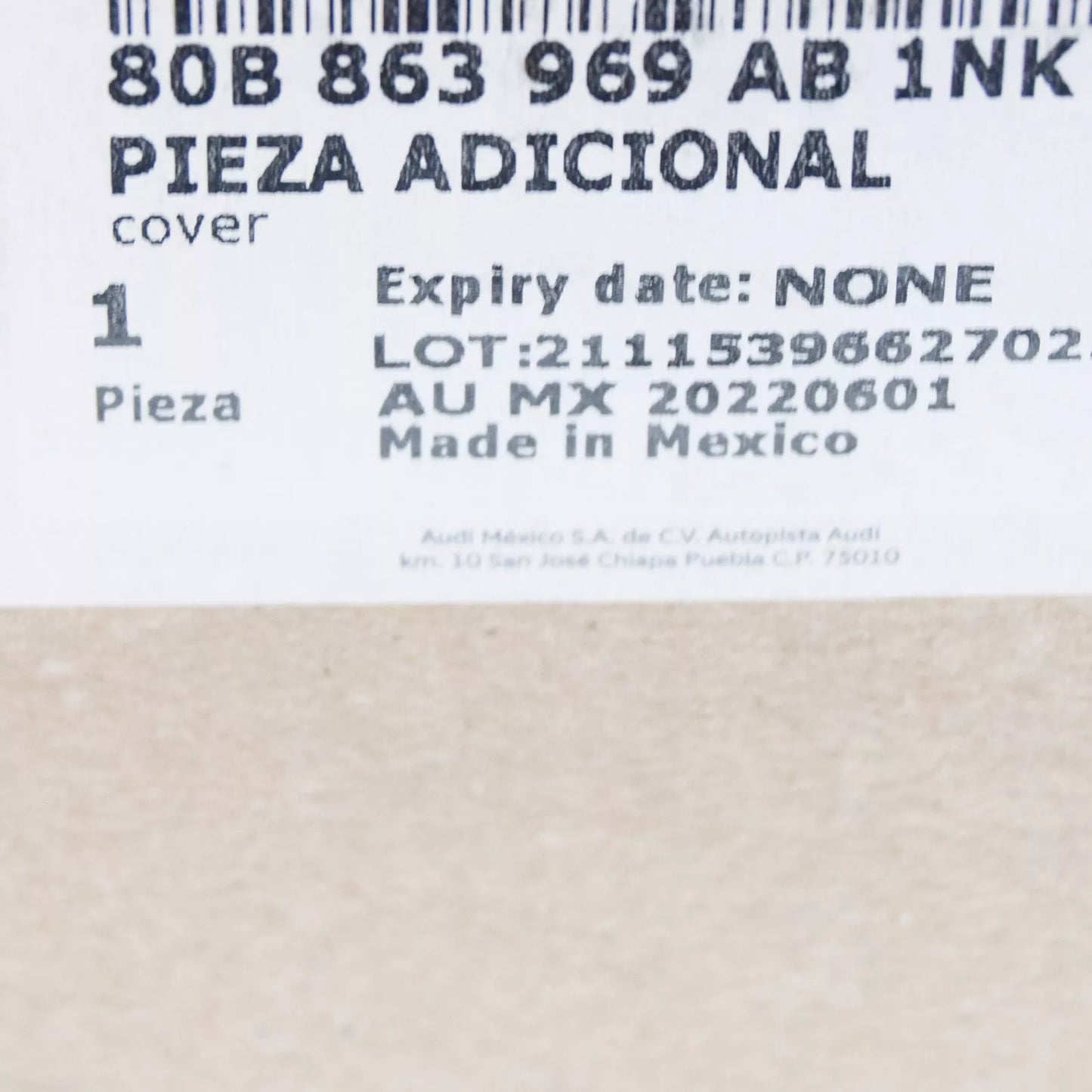 NEW AUDI Q5 80A MK2 CENTER CONSOLE COVER TRIM LHD 80B863969AB1NK ORIGINAL