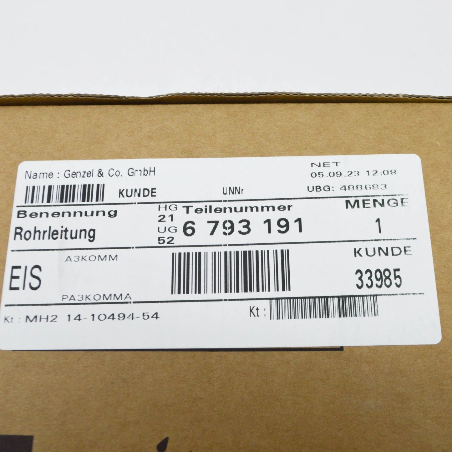 NEW BMW X3 F25 CLUTCH CONTROL PIPE 21526793191 6793191 ORIGINAL