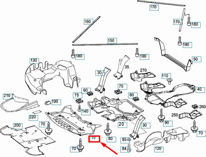 NEW MB SL R230 AMG ENGINE COMPARTMENT FRONT PANELLING TRIM A2305241630 ORIGINAL