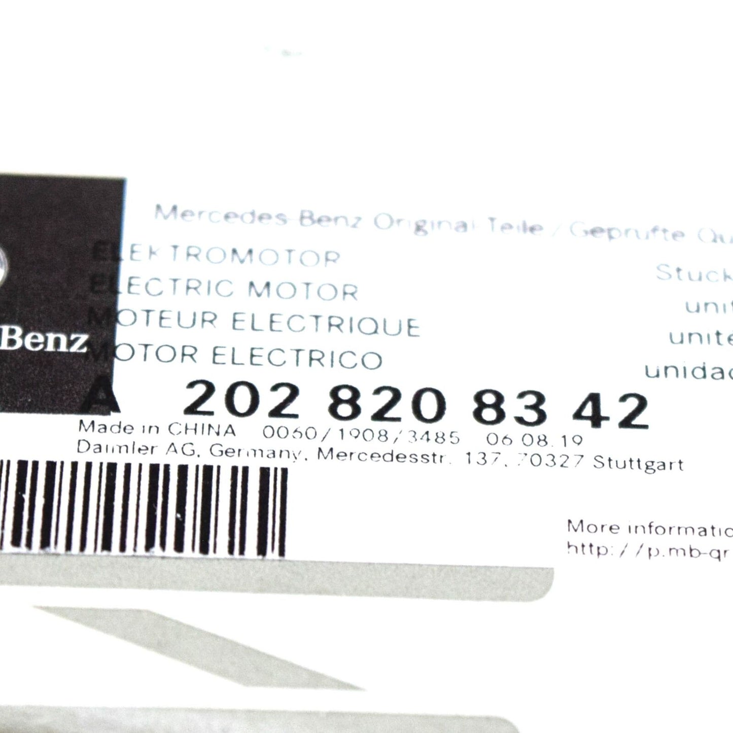 NEW MERCEDES-BENZ C-CLASS W202 LEFT DOOR WING MIRROR MOTOR A2028208342 ORIGINAL