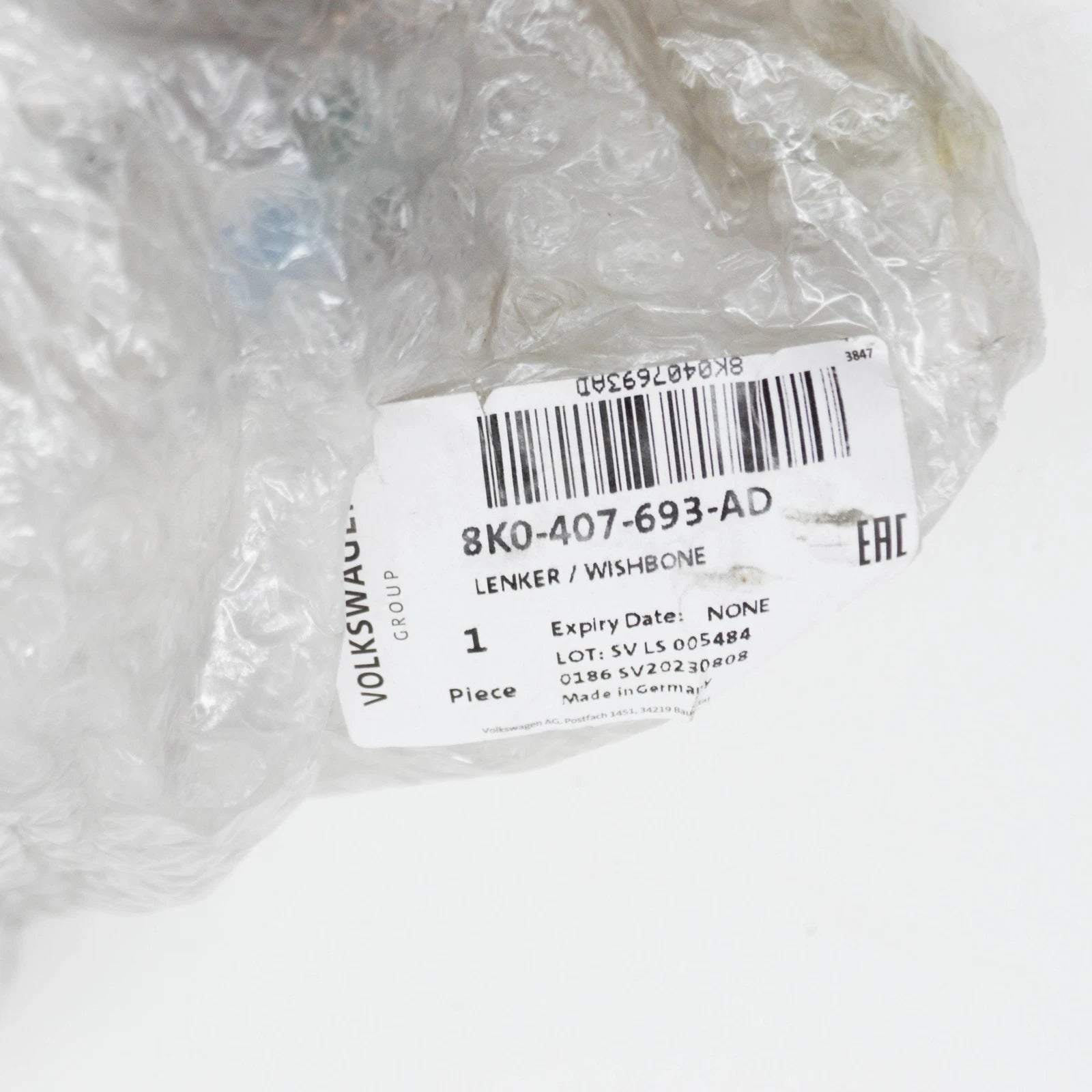 NEW AUDI Q5 8R FRONT LEFT LOWER CONTROL ARM 8K0407693AD ORIGINAL