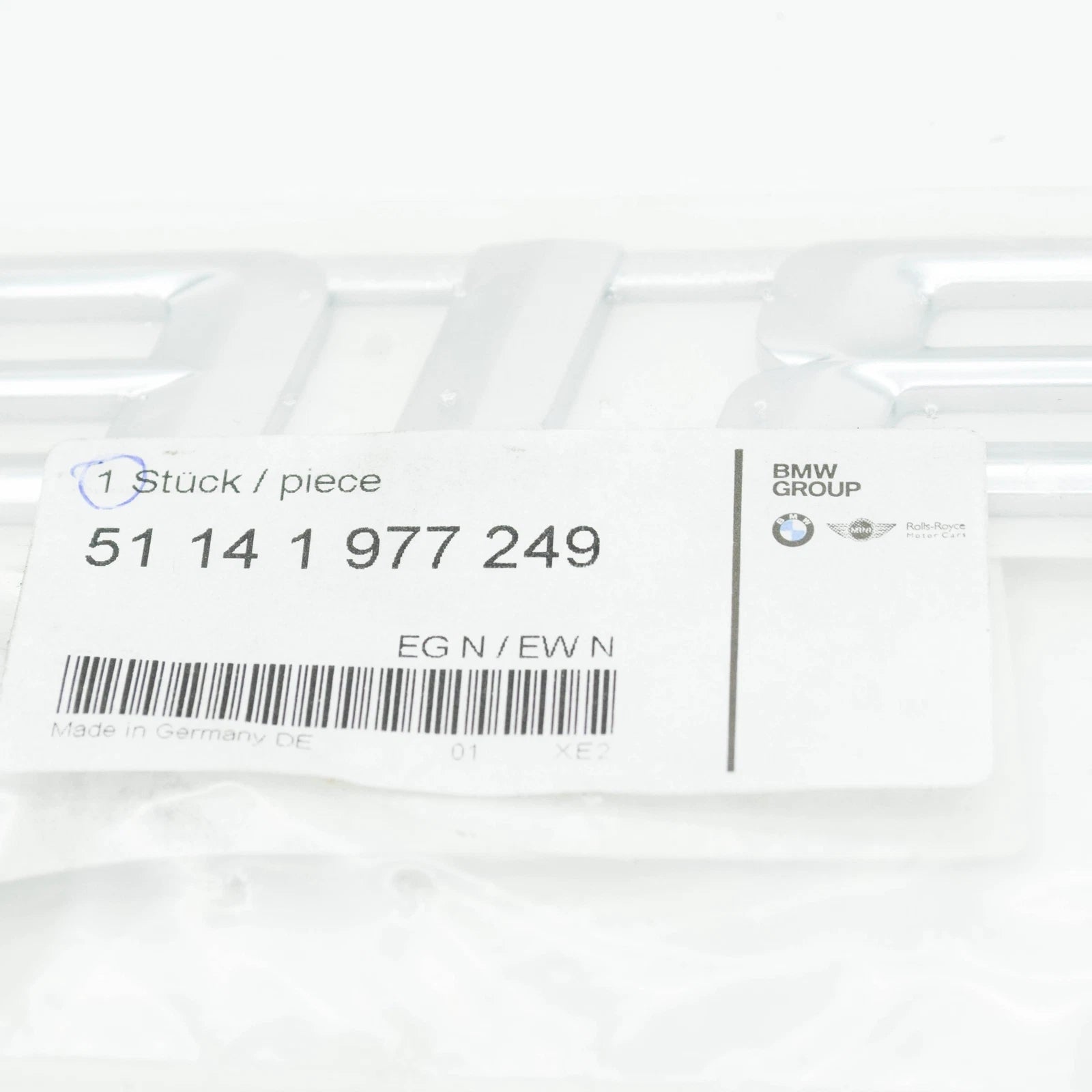 NEW BMW Z3 E36 TRUNK LID CHROME EMBLEM 51141977249 ORIGINAL