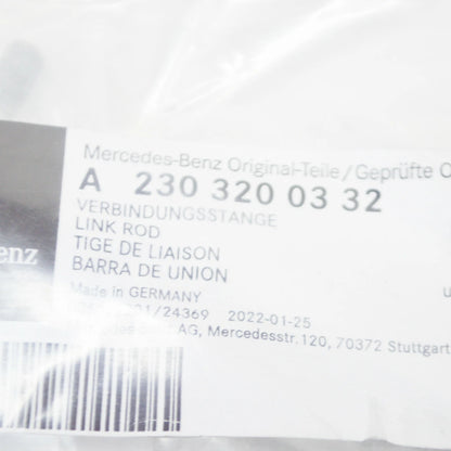 NEW MB SL R230 REAR HEADLIGHT LEVEL SENSOR CONNECTOR ROD A2303200332 ORIGINAL