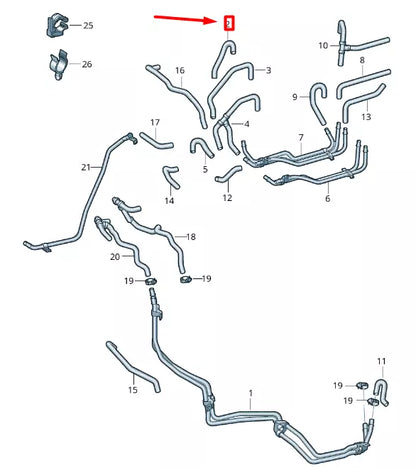 NEW VOLKSWAGEN CRAFTER 2F MK1 COOLANT FEED PIPE 2E0819895D