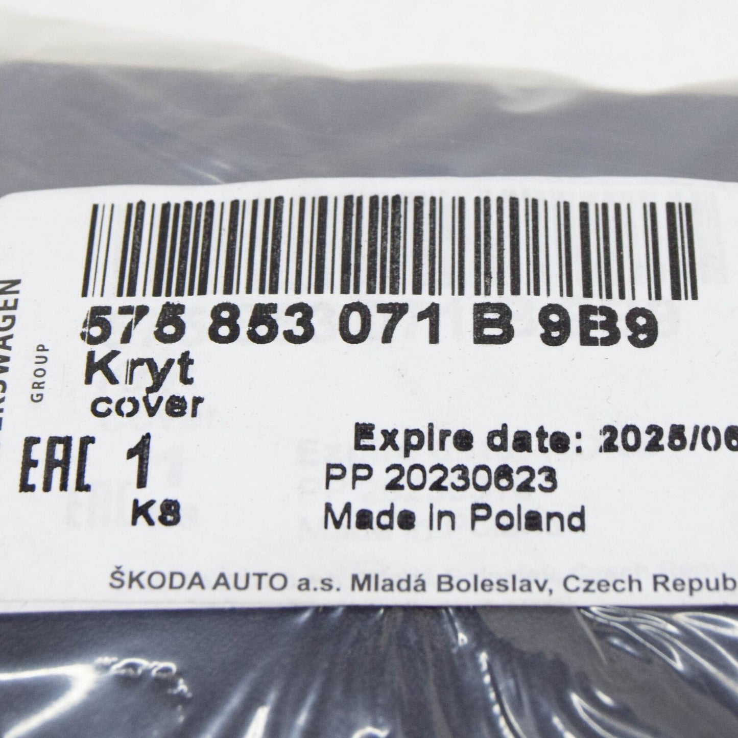 NEW SKODA KAROQ NU FRONT LEFT BUMPER COVER 575853071B9B9 ORIGINAL