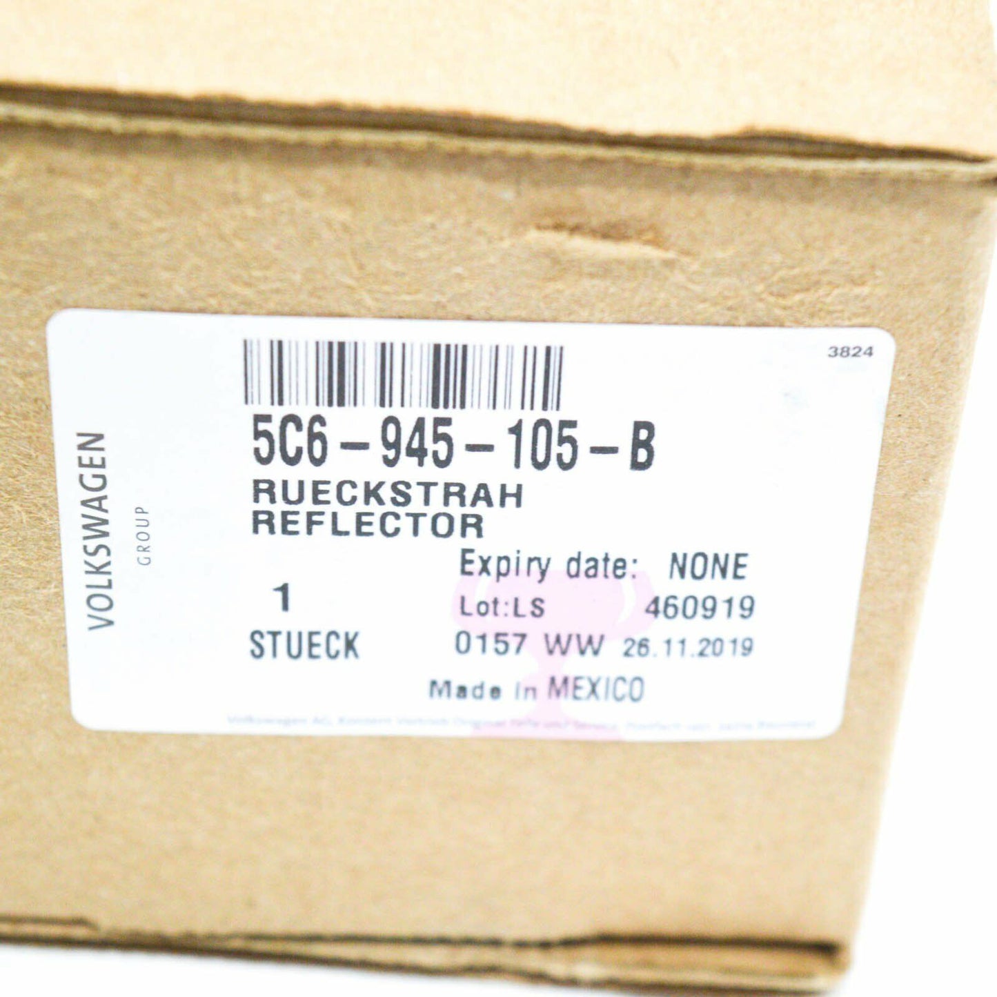 NEW VOLKSWAGEN JETTA REAR LEFT REFLECTOR 5C6945105B ORIGINAL