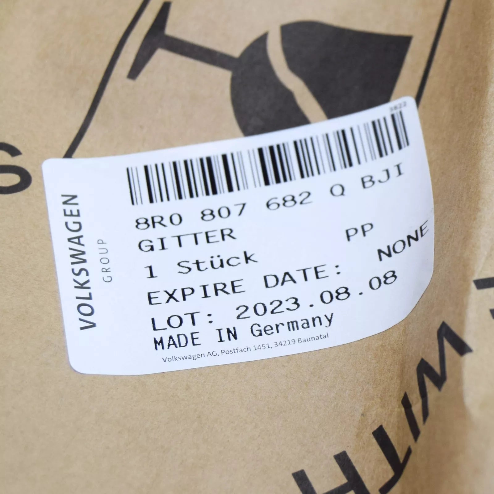 NEW AUDI Q5 8R FRONT RIGHT BUMPER AIR GUIDE GRILLE 8R0807682QBJI ORIGINAL