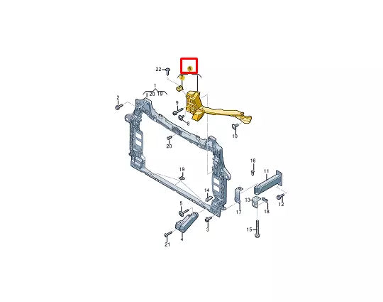 NEW AUDI Q8 4MN LEFT HEADLIGHT BRACKET MOUNT 4M8805607C ORIGINAL