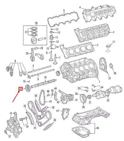 NEW MERCEDES-BENZ ML W163 CAMSHAFT GEAR A1120500204 ORIGINAL
