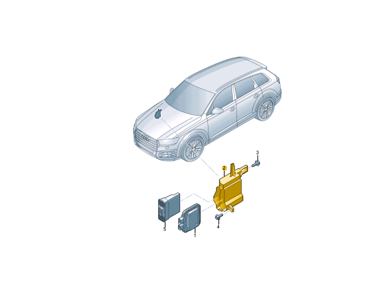 NEW AUDI Q7 4M ENGINE CONTROL MOUNT BRACKET 4M0907179 ORIGINAL