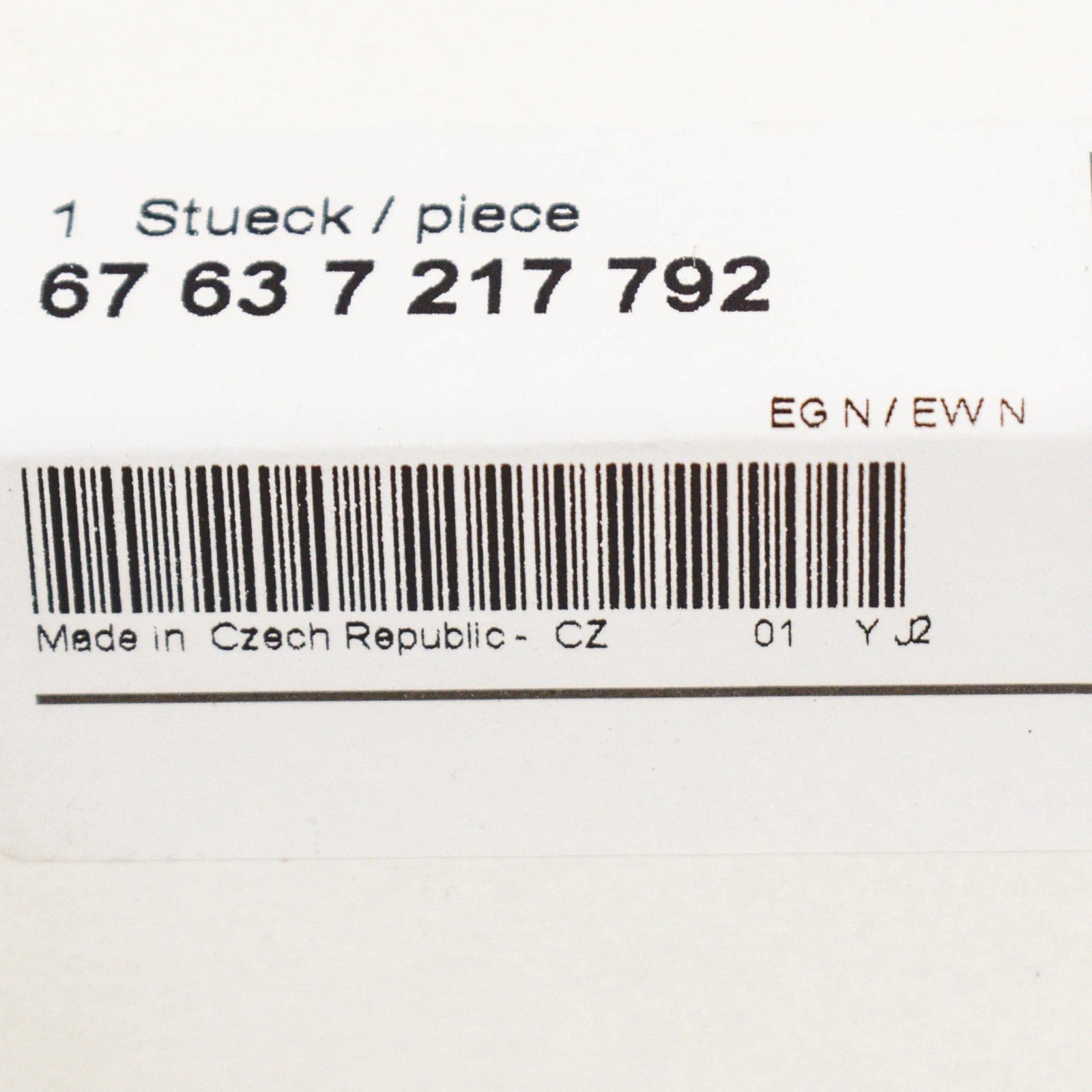 NEW BMW 1 F20 HEADLIGHTS WASHER PUMP 67637217792 7217792 ORIGINAL