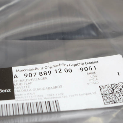 NEW MERCEDES-BENZ SPRINTER W907 REAR LEFT MUDGUARD FLAP A90788912009051