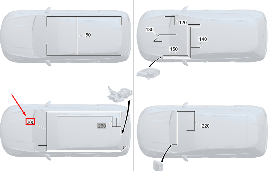 new mb gla h247 flexray bus system wiring harness lhd a2475404414 original