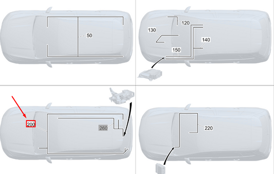 new mb gla h247 flexray bus system wiring harness lhd a2475404414 original
