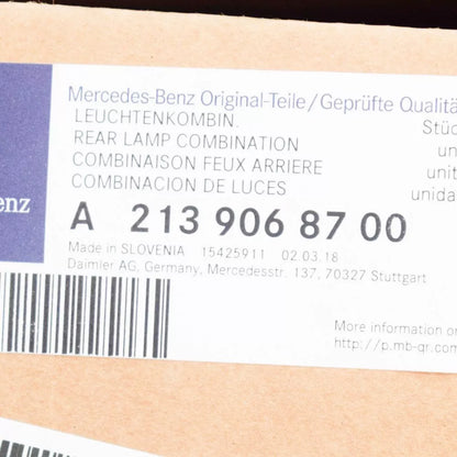 NEW MERCEDES-BENZ E-CLASS W213 REAR LEFT TAIL LIGHT A2139068700 OEM