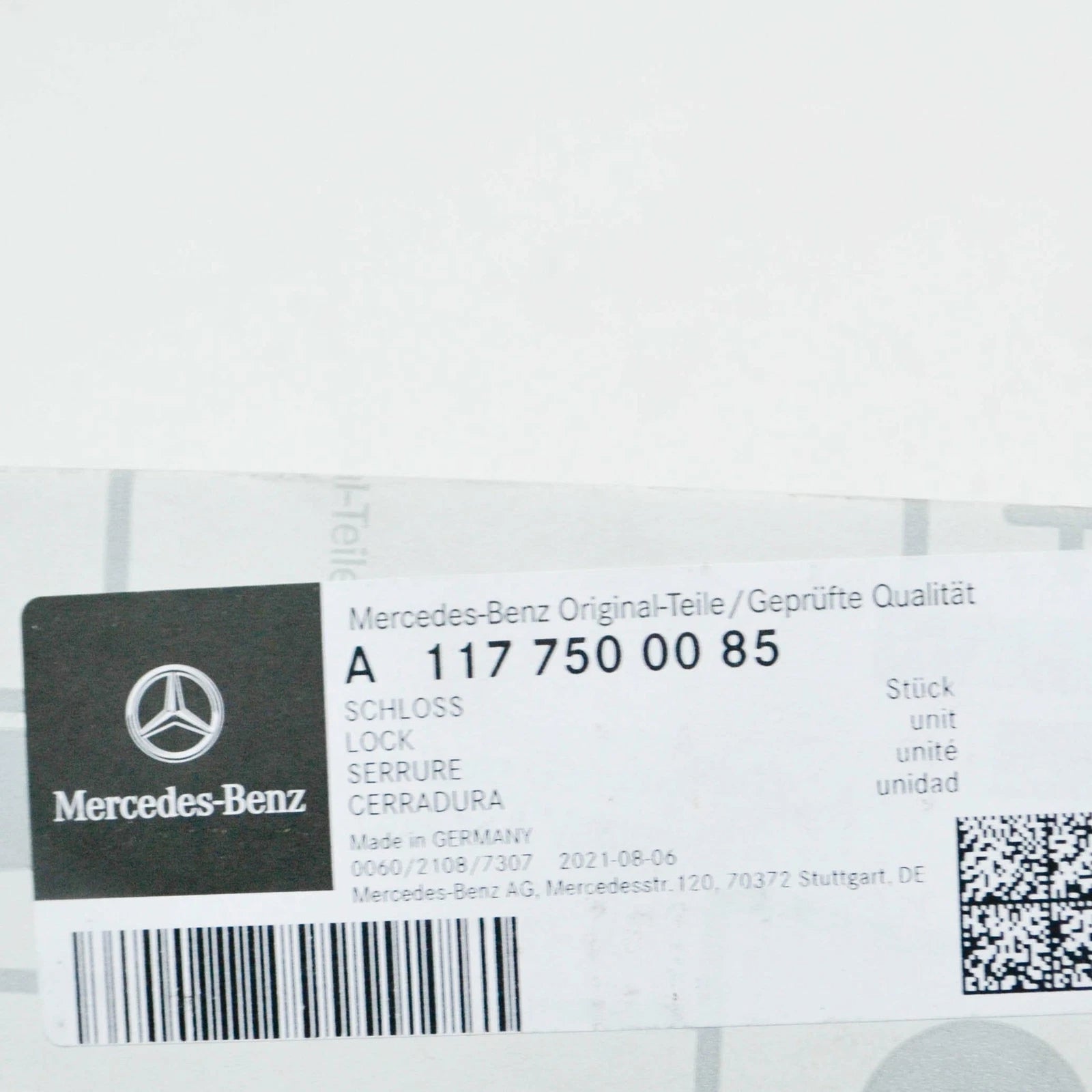 NEW MERCEDES-BENZ CLA C117 TRUNK BOOT LID LOCK A1177500085