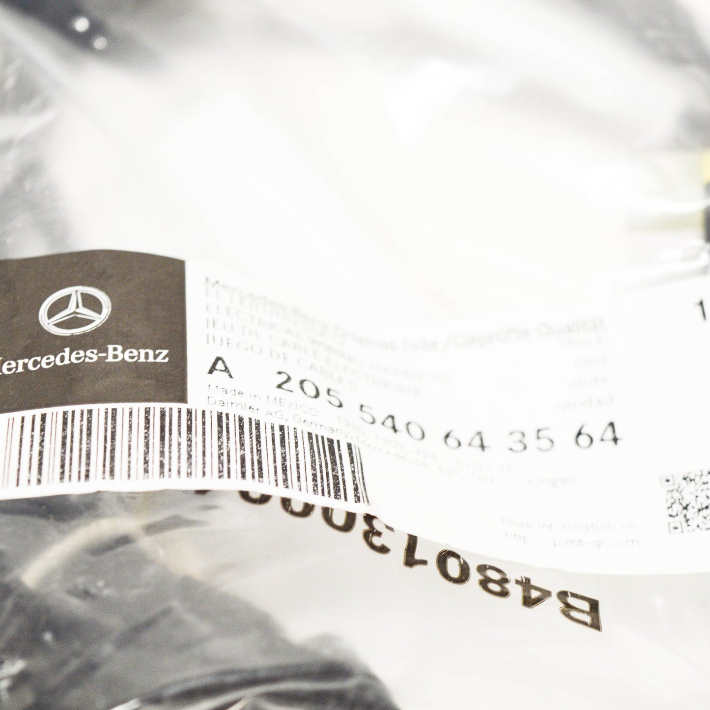 new mercedes-benz c-class w205 front pdc sensors wiring a205540643564 original