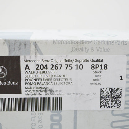 NEW MERCEDES-BENZ C W204 SELECTOR LEVER HANDLE A20426775108P18 ORIGINAL