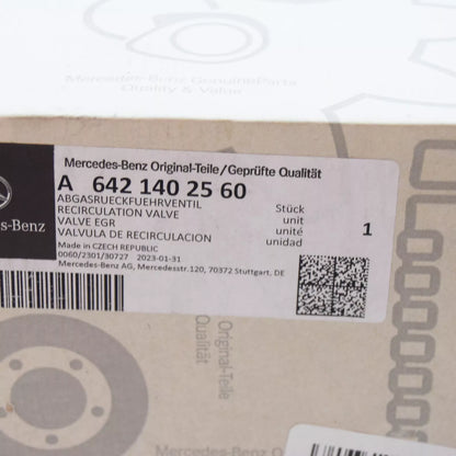 NEW MERCEDES-BENZ E CABRIO A207 EGR VALVE A6421402560 ORIGINAL