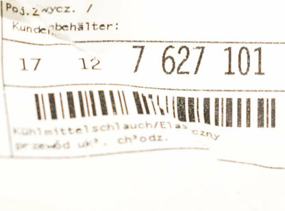 NEW BMW 3 F30 LEFT SIDE WATER RADIATOR HOSE 17127627101 7627101 2015 ORIGINAL