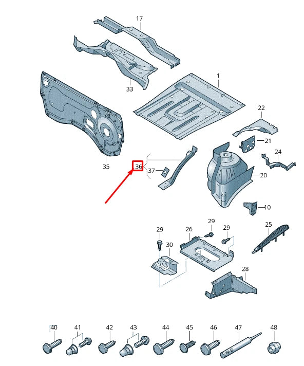 NEW VW TRANSPORTER T6 FRONT RIGHT WHEEL HOUSING FRONT PART 7H0806114D