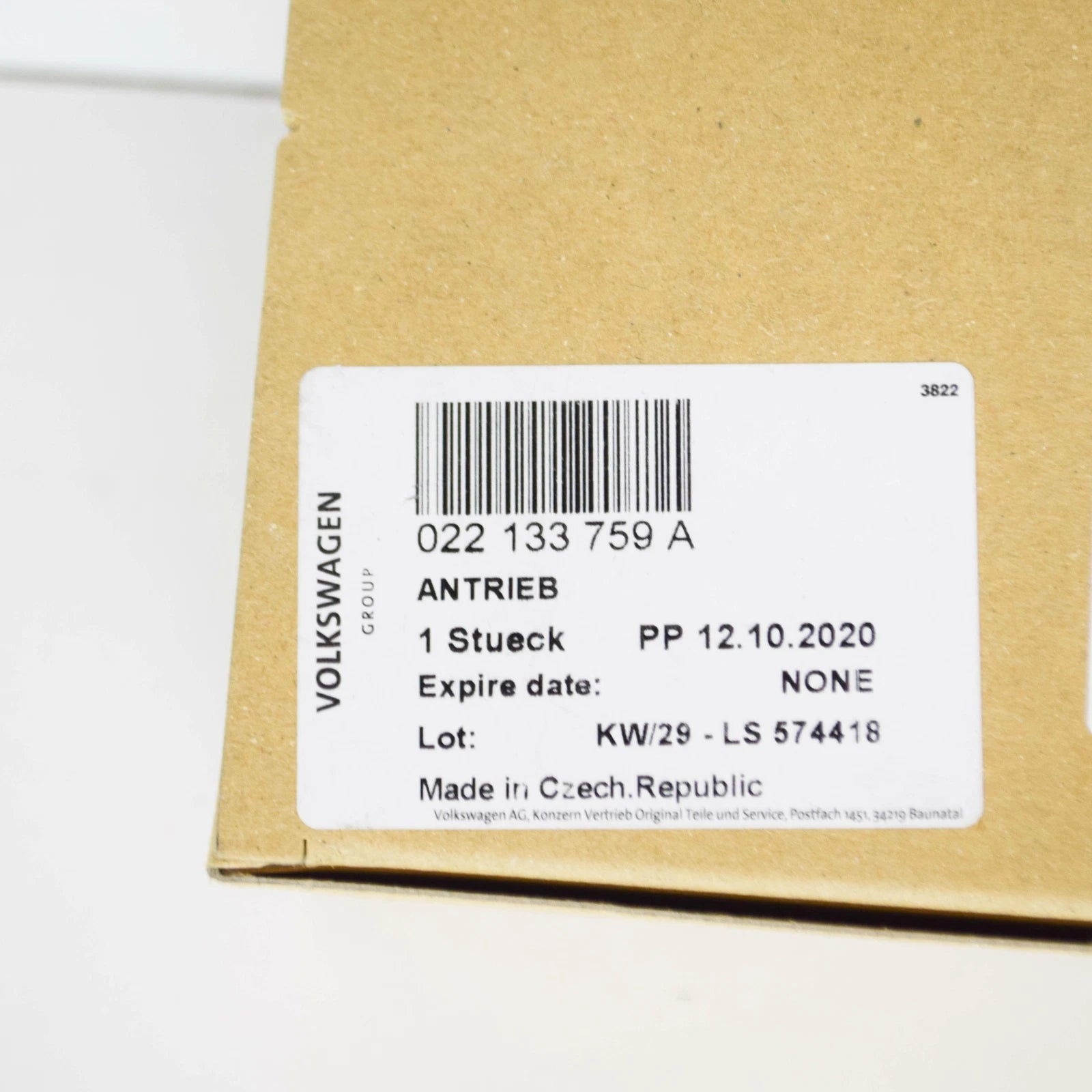 NEW AUDI TT ROADSTER 8J SHIFT ROD DRIVE UNIT 022133759A