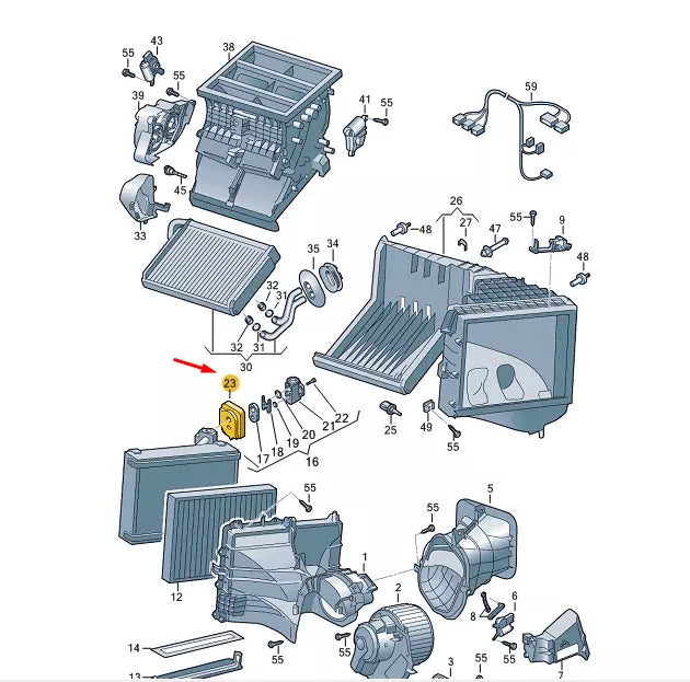 NEW VW TRANSPORTER VI T6 A/C EXPANSION VALVE SEAL LHD 7E5820139