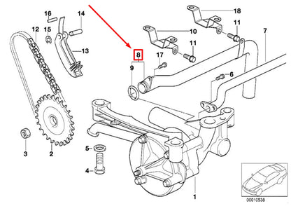 NEW BMW 3 E46 ENGINE OIL PUMP PICKUP TUBE 7834887 11417834887 ORIGINAL