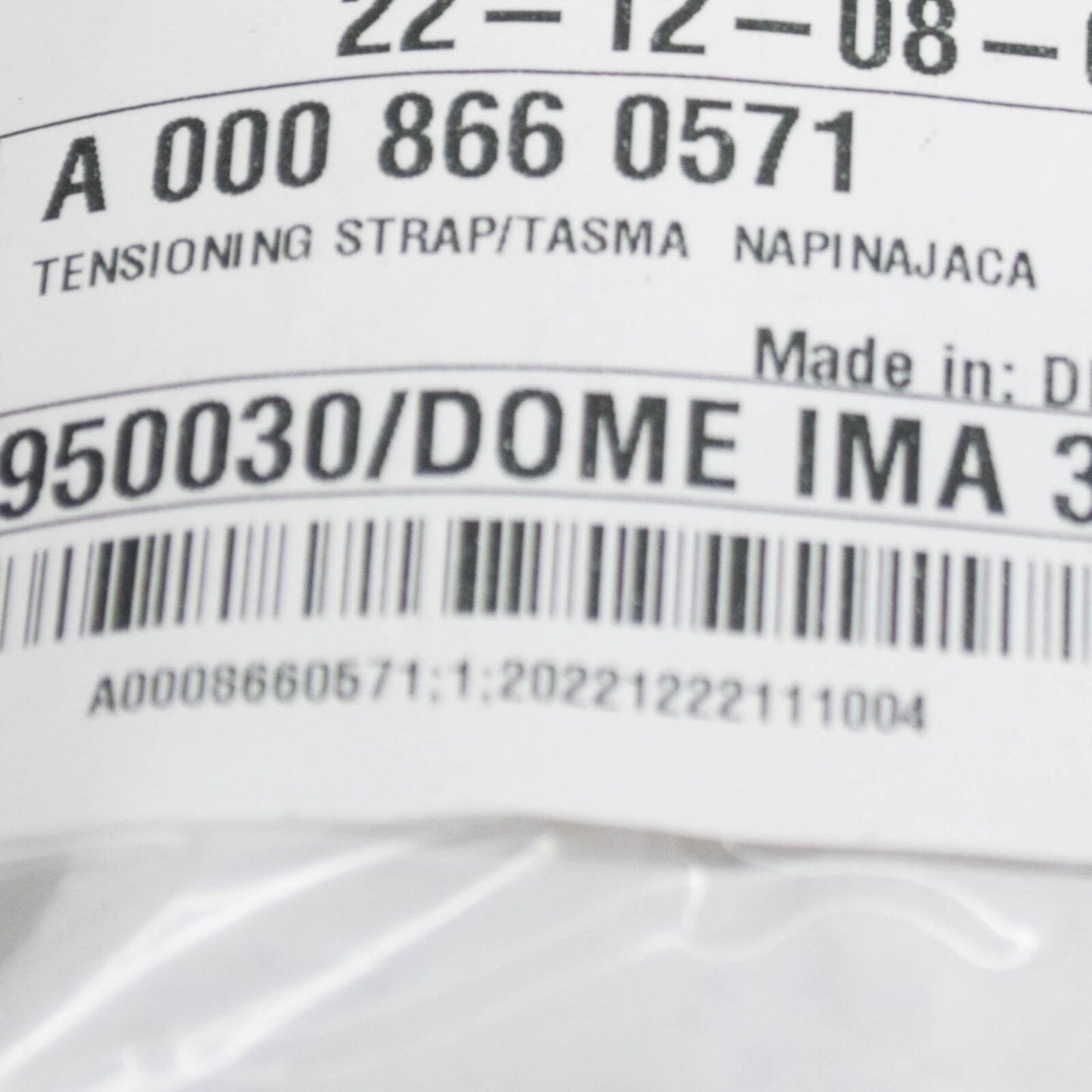 NEW MERCEDES-BENZ ML W164 FIRE EXTINGUISHER RETAINING STRAP A0008660571 ORIGINAL