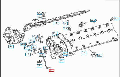 NEW MERCEDES BENZ SL R129 ENGINE CYLINDER HEAD COVER GASKET A1200150620 ORIGINAL