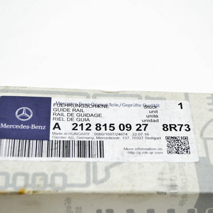 NEW MB E W212 REAR LEFT DOOR BLIND GUIDE RAIL TRIM A21281509278R73 ORIGINAL