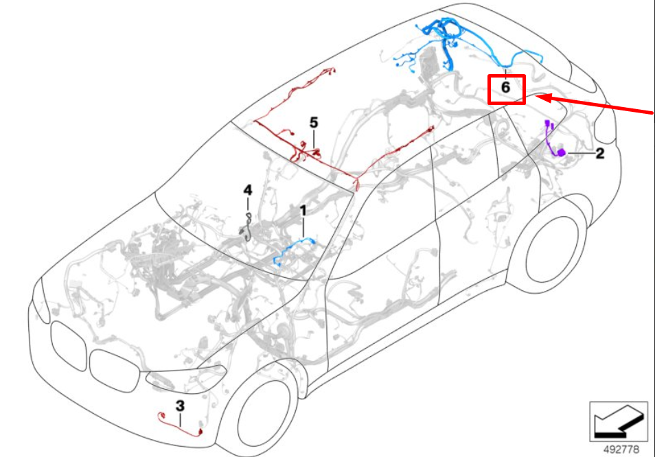new bmw x3 g01, f97 rfk stand alone supply 61118796734 8796734 original