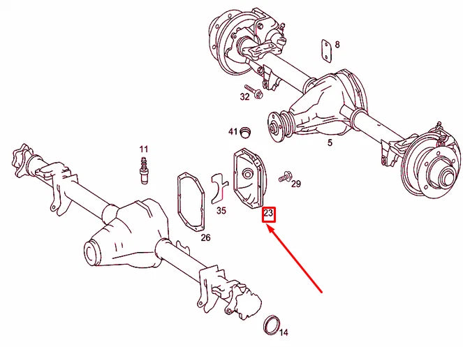 NEW MERCEDES-BENZ SPRINTER 906 REAR AXLE HOUSING CAP A9063510308 ORIGINAL