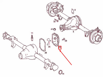 NEW MERCEDES-BENZ SPRINTER 906 REAR AXLE HOUSING CAP A9063510308 ORIGINAL