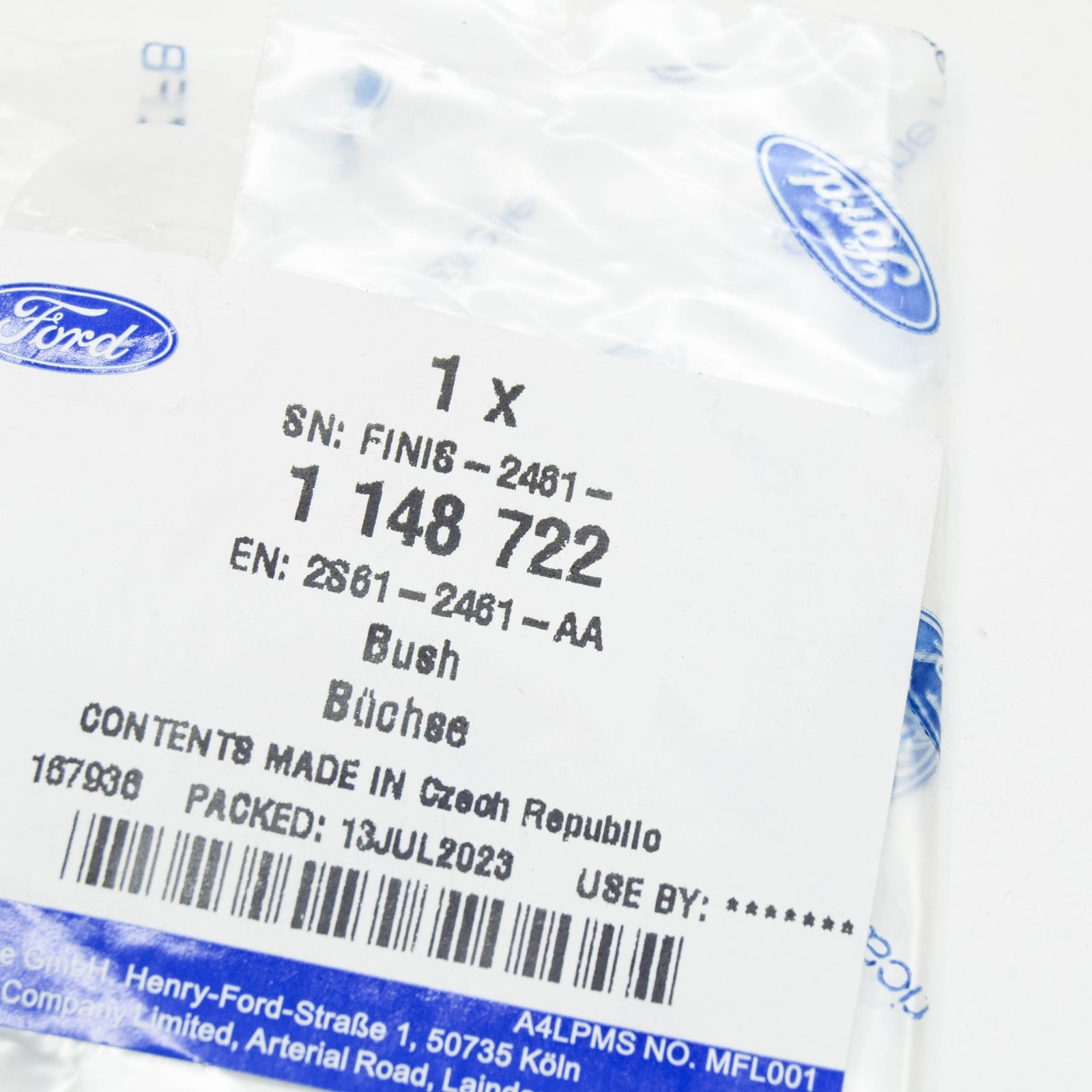 new ford fiesta mk5 brake and clutch controls bush 1148722 2s61-2461-aa original