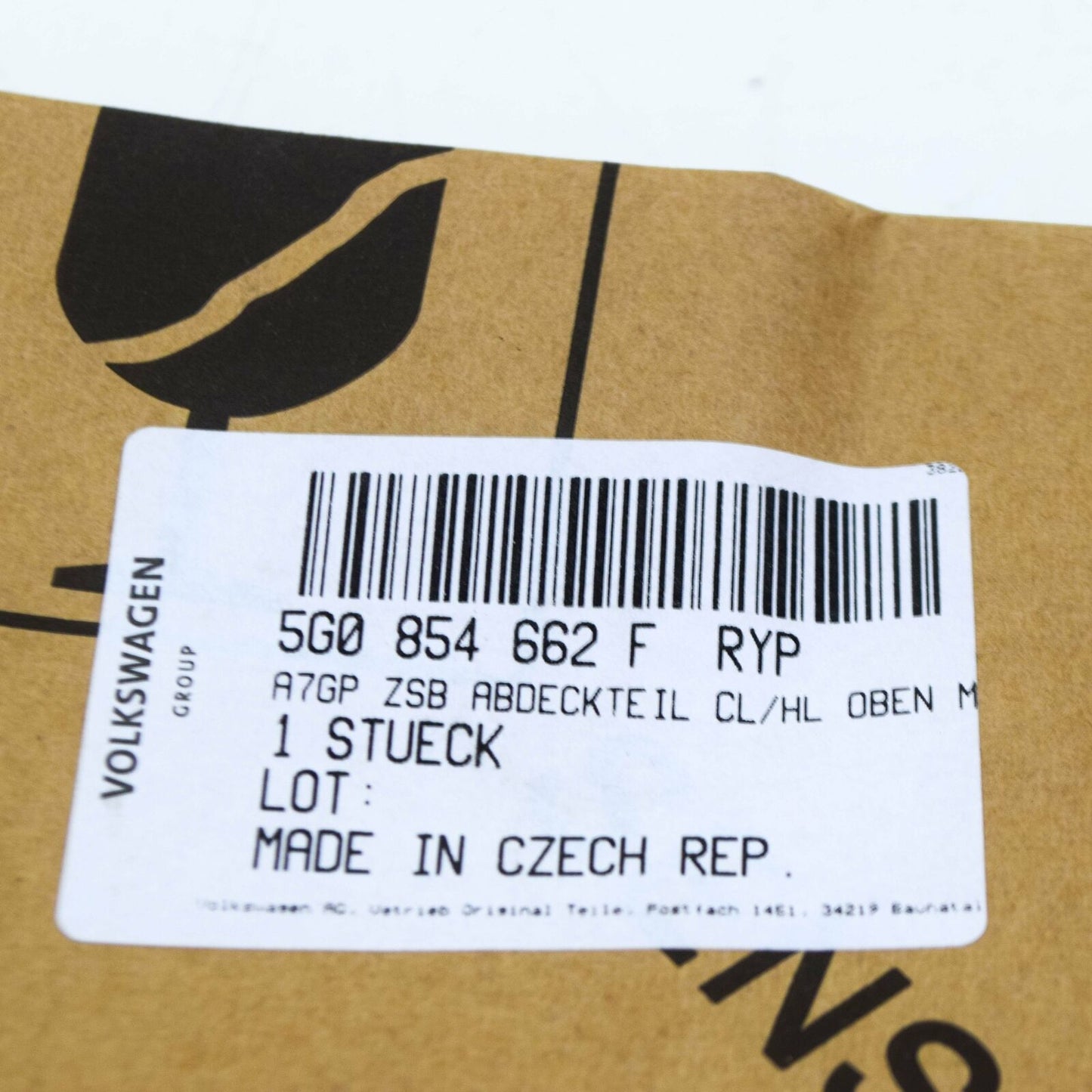 NEW VW GOLF MK7 FRONT RIGHT BUMPER MOLDING TRIM W CHROME 5G0854662FRYP ORIGINAL