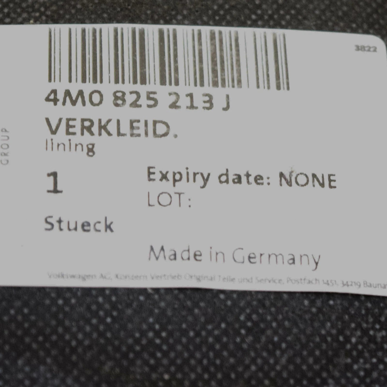 NEW AUDI Q7 4M REAR LEFT FLOOR PAN SPLASH SHIELD 4M0825213J ORIGINAL