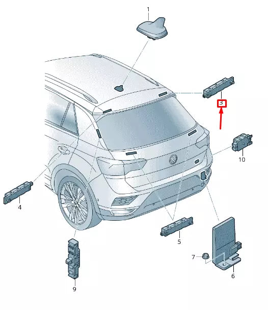 NEW VOLKSWAGEN T-ROC A11 ANTENNA AMPLIFIER 2GA035577G