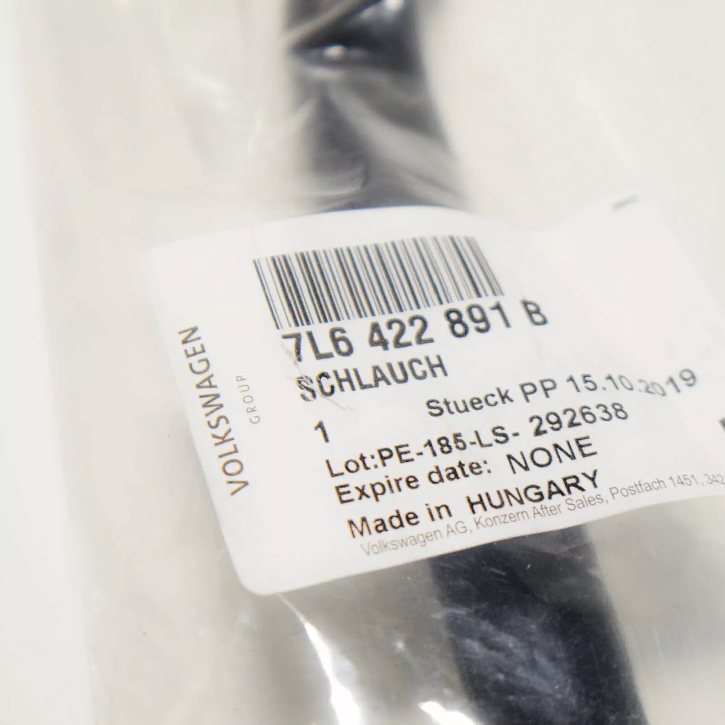 NEW AUDI Q7 4L POWER STEERING RETURN HOSE 7L6422891B LHD 2015