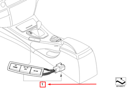 new bmw 3 e90 center console switch power button 61317841135 7841135 original
