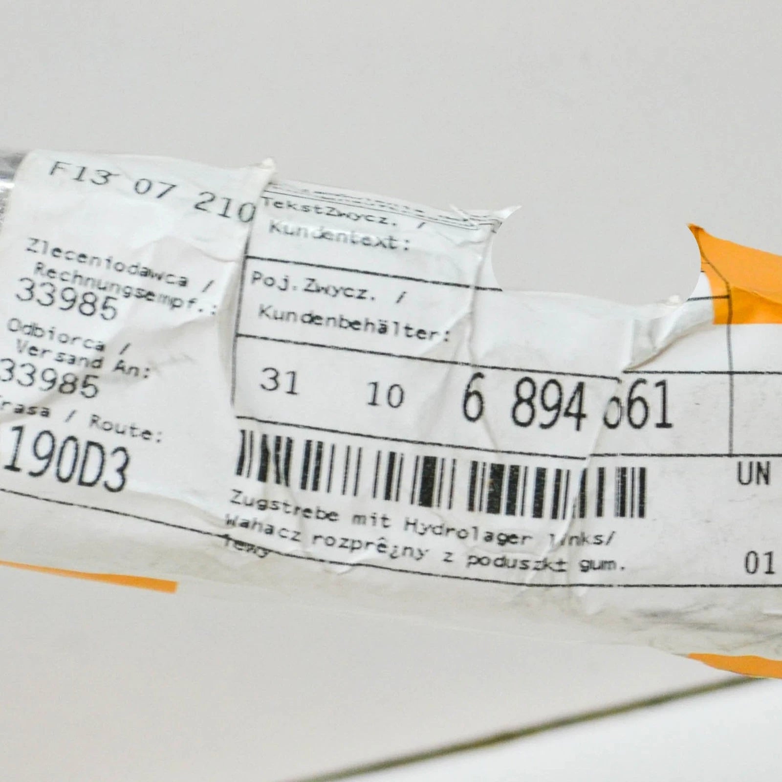 NEW BMW 3 G20 G21 FRONT LEFT CONTROL ARM HYDRAULIC M 31106894661 ORIGINAL